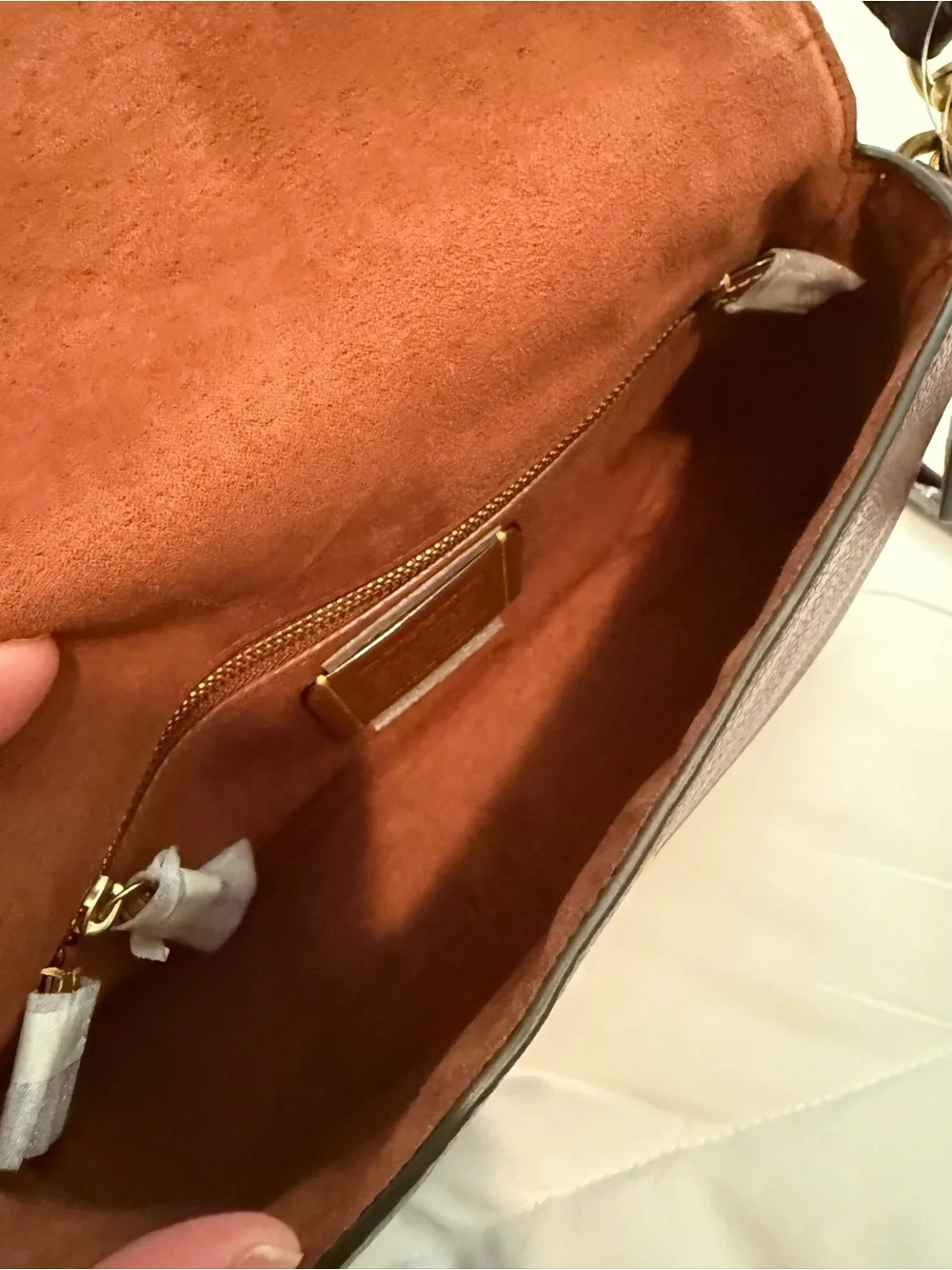 Coach Leather Saddle Bag - Burgundy
